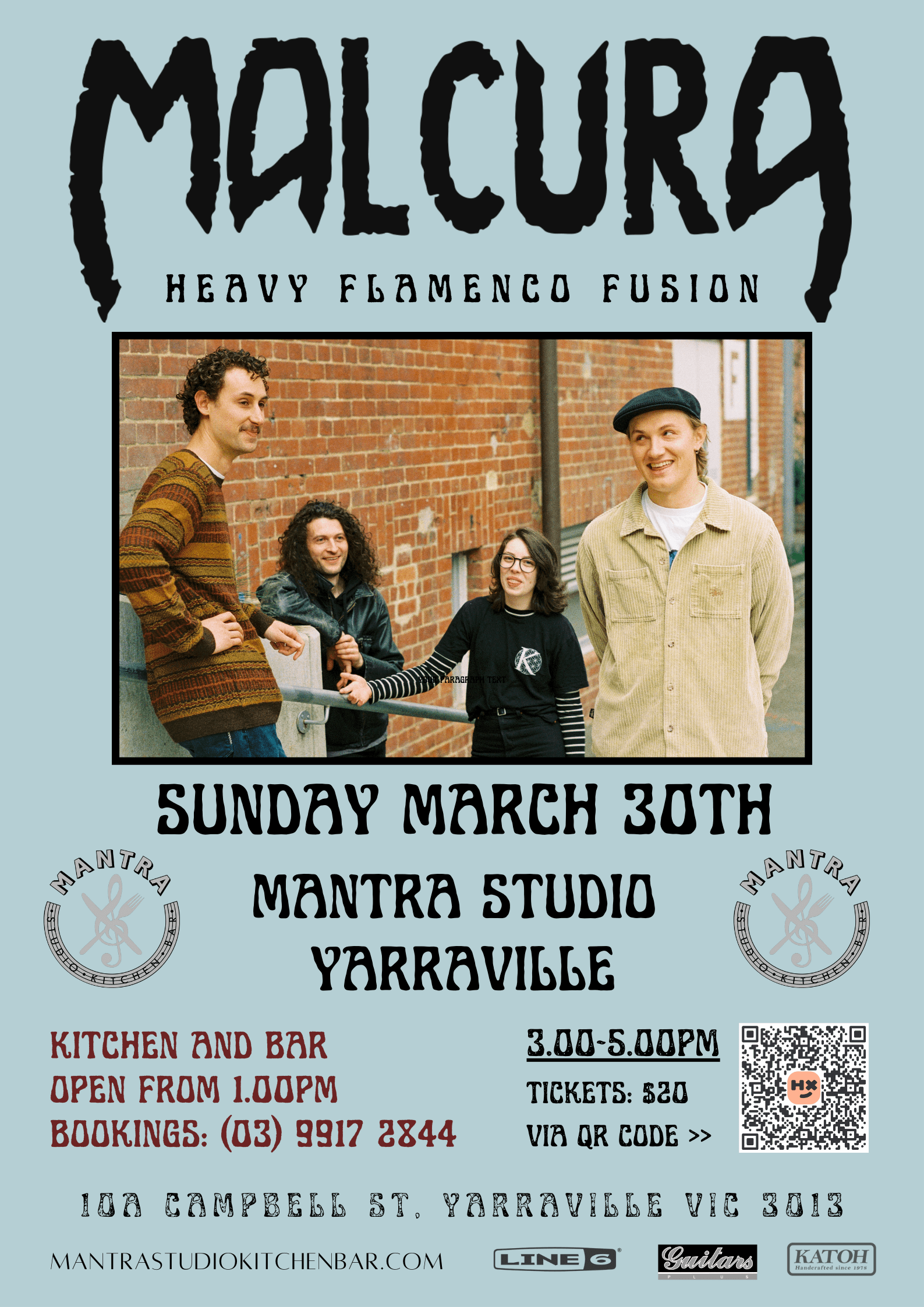Malcura at Mantra Studio in Yarraville