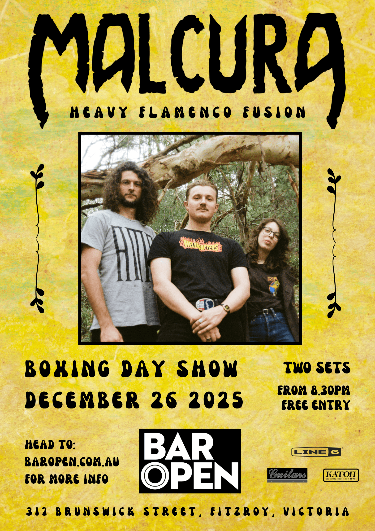 Malcura at Bar Open, Boxing Day 2025