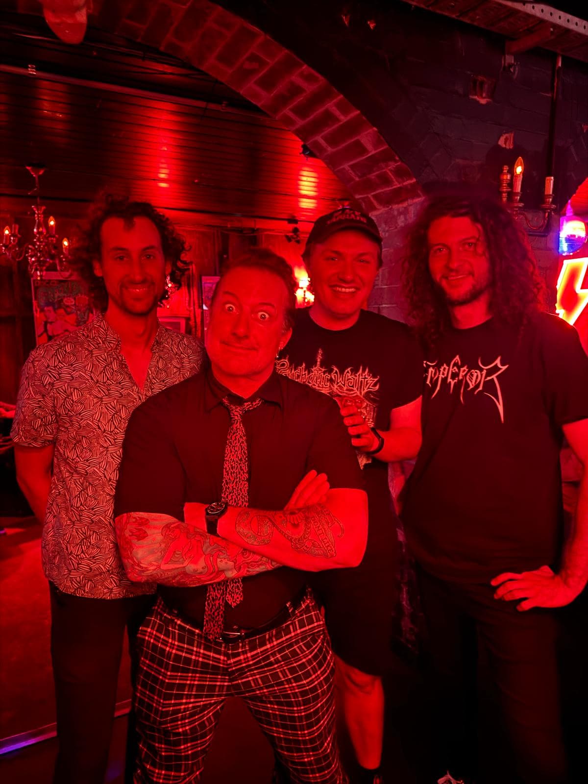 Malcura meeting Tre Cool (Green Day) at Cherry Bar, 28/02/2025